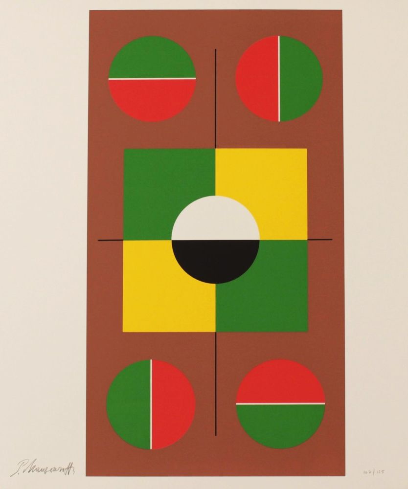 Lithographie Mansouroff - PICTORIAL FORMULA - EXACTA FROM CONSTRUCTIVISM TO SYSTEMATIC ART 1918-1985