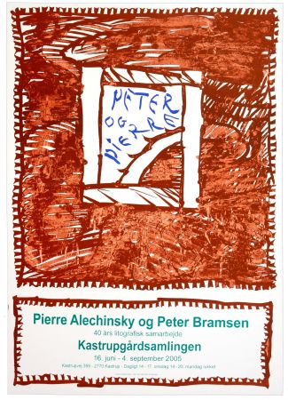 Affiche Alechinsky - Pierre Alechinsky og Peter Bramsen, 40 års lithographisk samarbejde