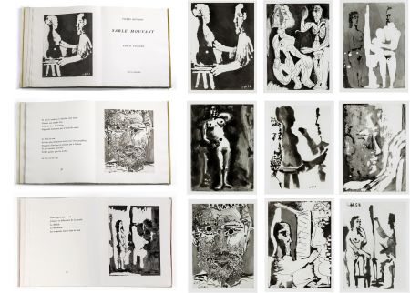Livre Illustré Picasso - Pierre Reverdy : SABLE MOUVANT. 10 aquatintes originales (1966).