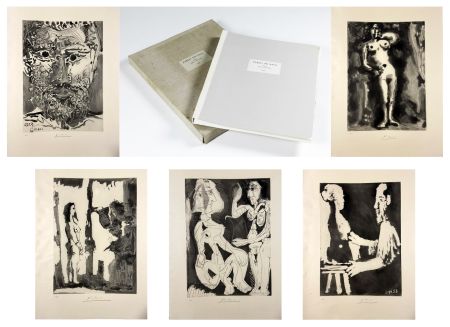 Aquatinte Picasso - Pierre Reverdy: SABLE MOUVANT. LA SUITE DES 10 AQUATINTES SIGNÉES SUR JAPON (1966).