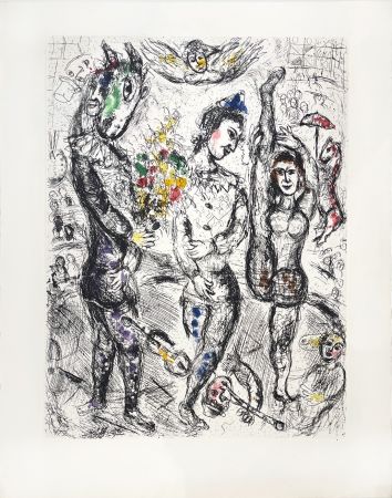 Gravure Chagall - Pierrot