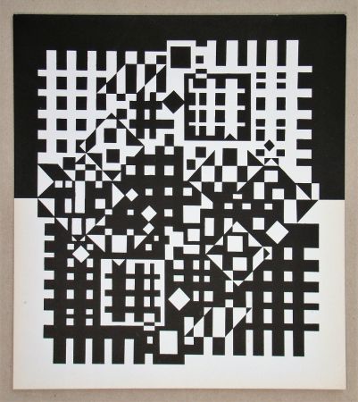 Sérigraphie Vasarely - Pilich I.- 1966