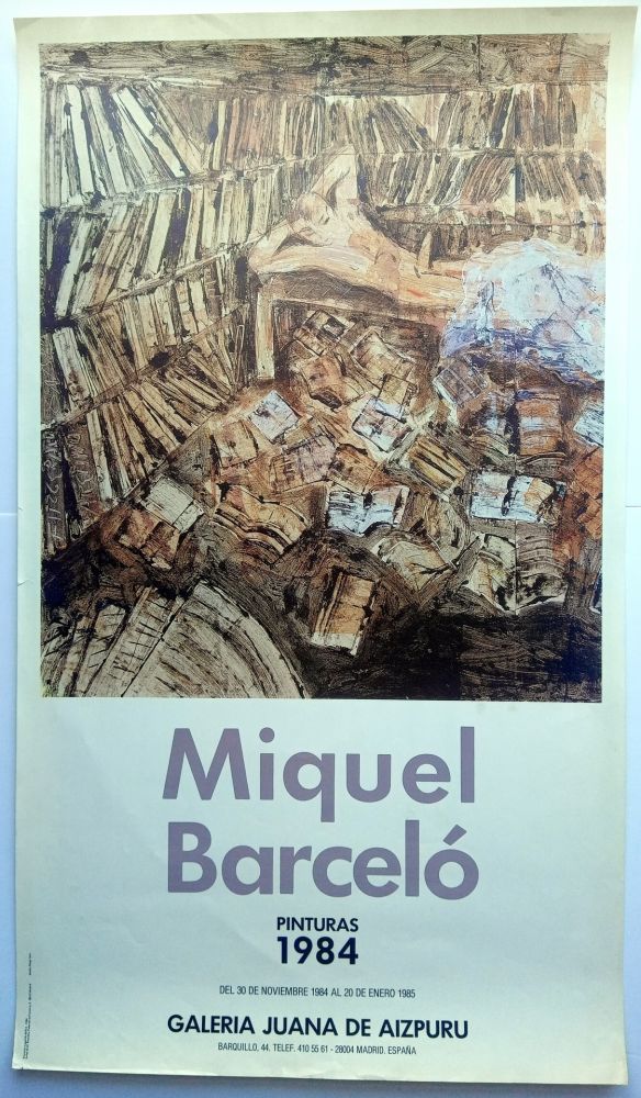 Affiche Barcelo - Pinturas 1984