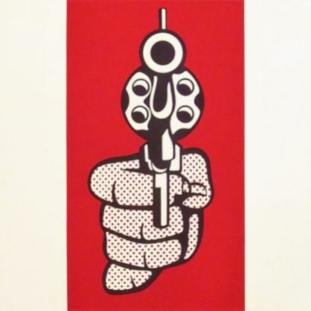 Sérigraphie Lichtenstein - Pistol (Corlett 237)