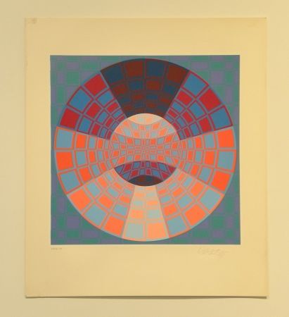 Sérigraphie Vasarely - Pixis