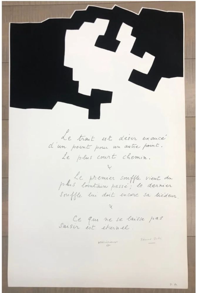 Sérigraphie Chillida - Placard jabes