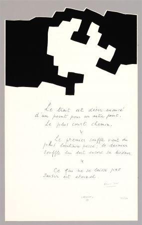 Lithographie Chillida - Placard Jabes