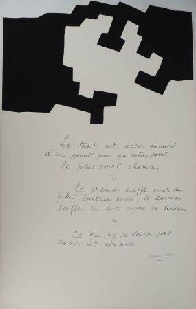 Sérigraphie Chillida - Placard, le trait est désir exaucé