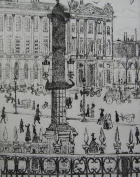 Gravure Vrieslander - Place de la Concorde