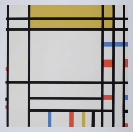 Sérigraphie Mondrian - Place de la Concorde, 1967