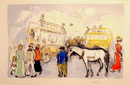 Lithographie Van Dongen - Place Pigalle SOLD