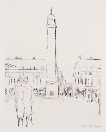 Gravure Van Dongen - Place Vendôme 