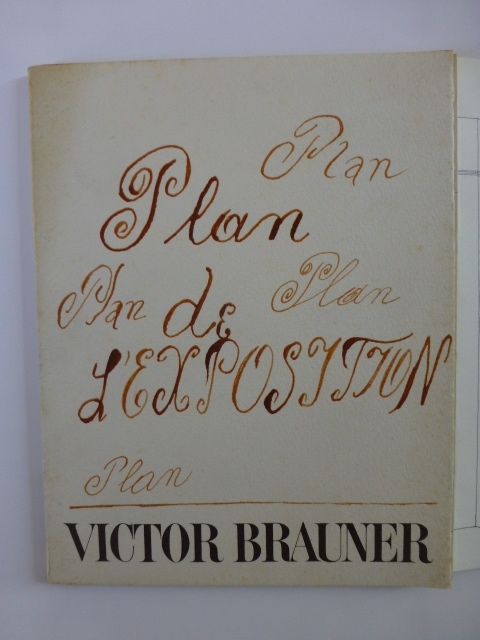 Livre Illustré Brauner - Plan de l'exposition galerie Iolas 1966