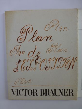 Livre Illustré Brauner - Plan de l'exposition galerie Iolas 1966