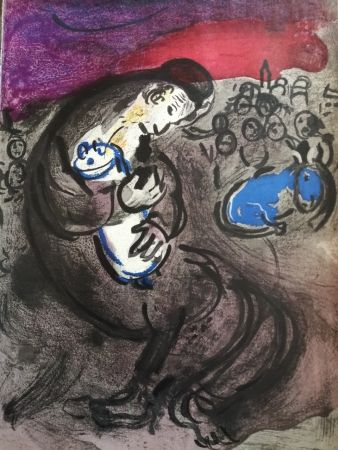 Lithographie Chagall - Pleurs de Jérémie