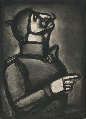 Aquatinte Rouault - Plus le coeur est noble, moins le col est roide