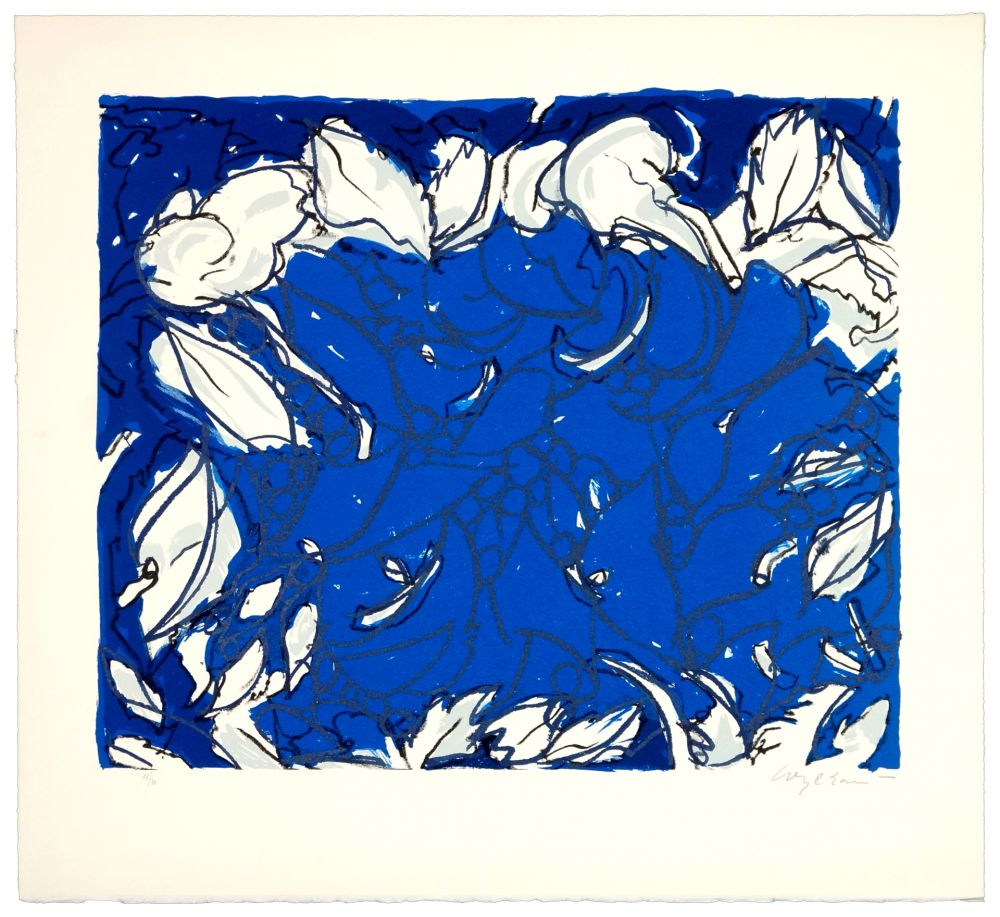Lithographie Wyckaert - Plutôt bleu