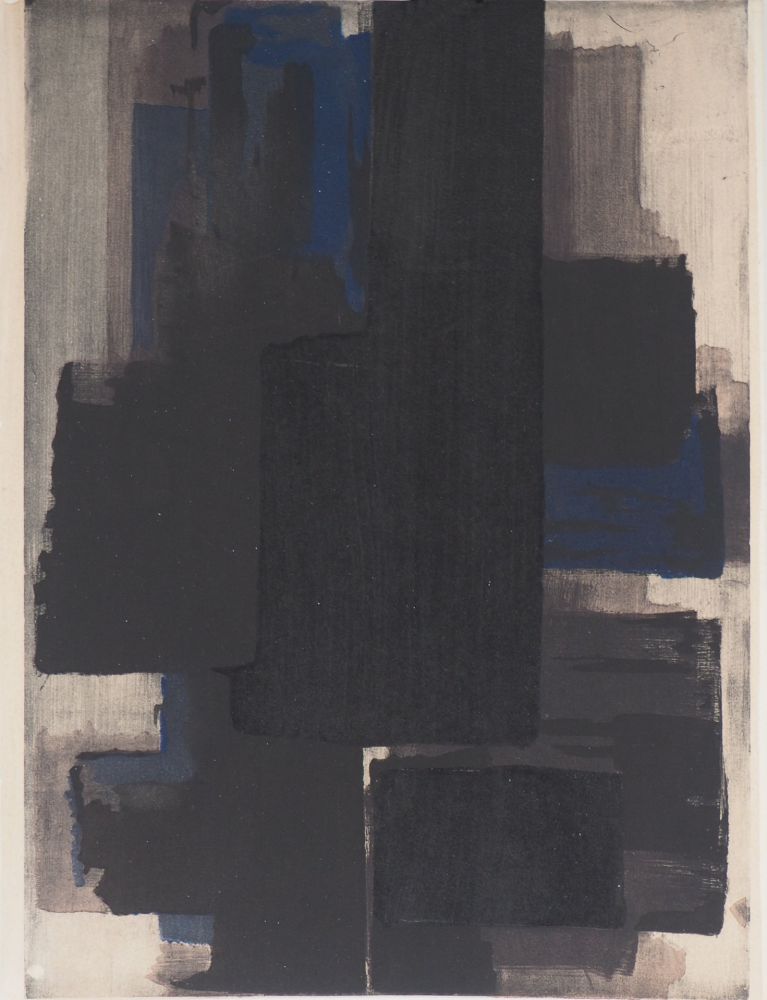 Pochoir Soulages - Pochoir 1956 (XX Siècle n°7)