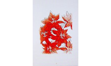 Sérigraphie Warhol - Poinsettias