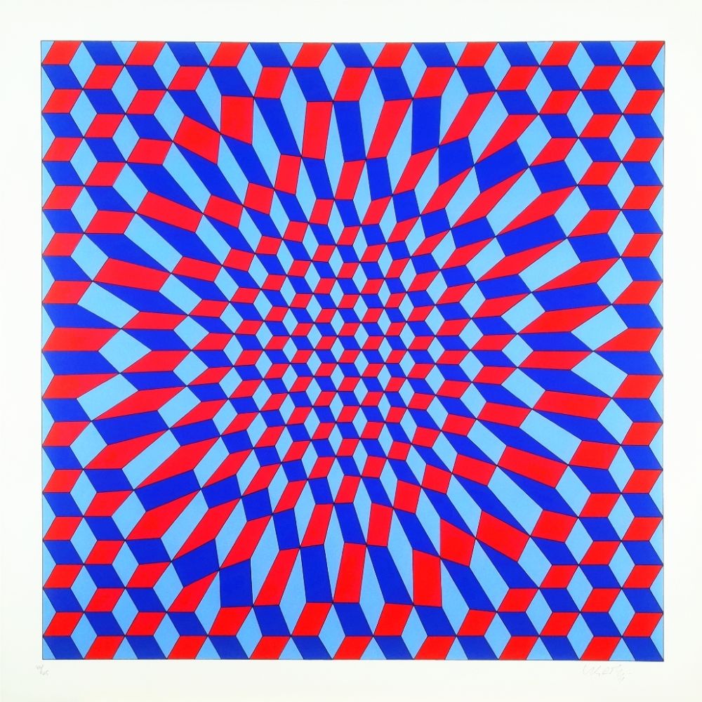 Sérigraphie Vasarely - Pok Italie 2