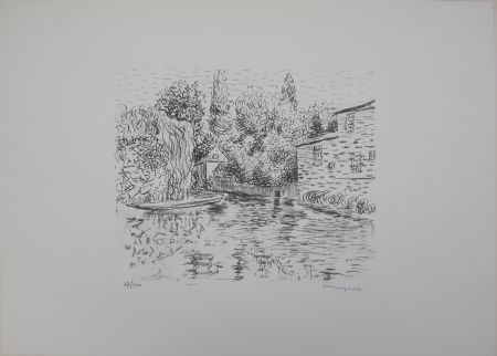 Lithographie Marquet - Pons ( Charente )