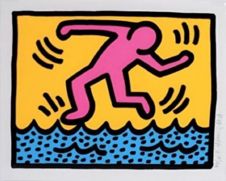 Sérigraphie Haring - Pop Shop II Plate 3
