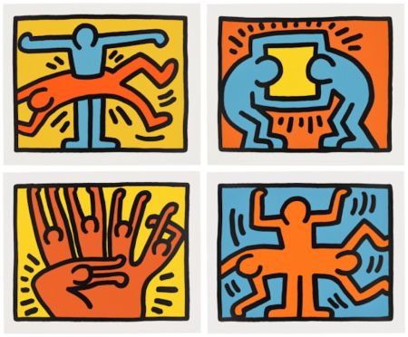 Sérigraphie Haring - Pop Shop VI