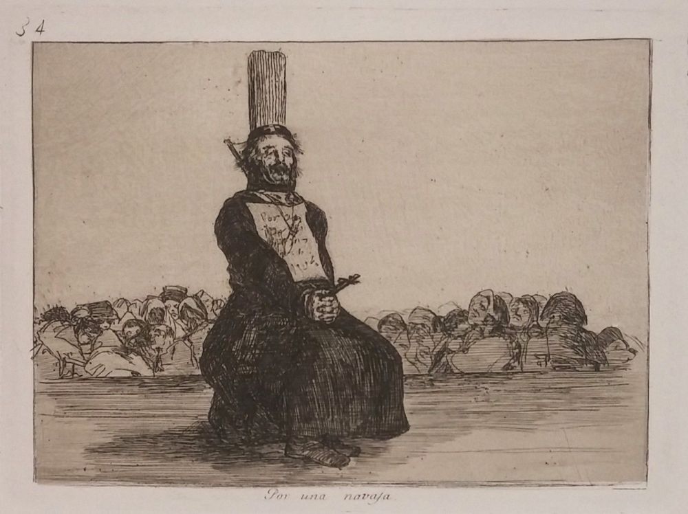 Gravure Goya - POR UNA NAVAJA