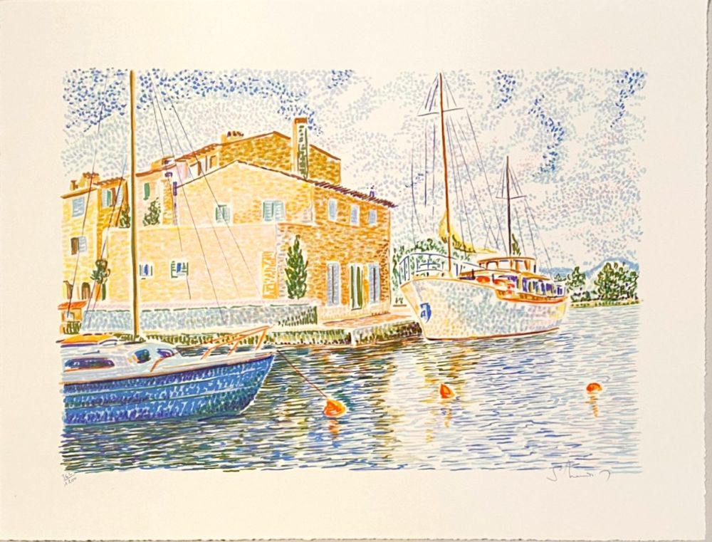 Lithographie Mendjisky - Port Grimaud