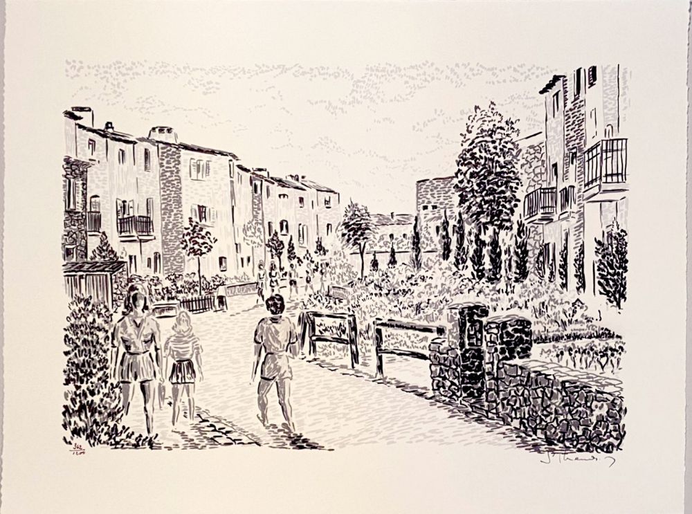 Lithographie Mendjisky - Port Grimaud