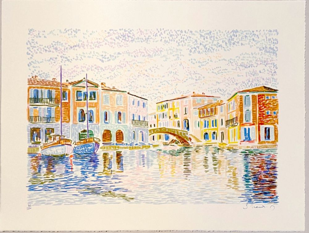 Lithographie Mendjisky - Port Grimaud