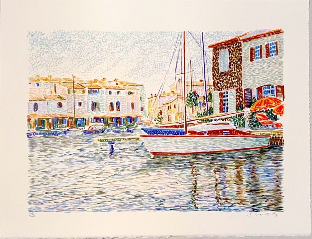 Lithographie Mendjisky - Port Grimaud