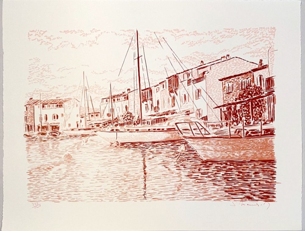 Lithographie Mendjisky - Port Grimaud