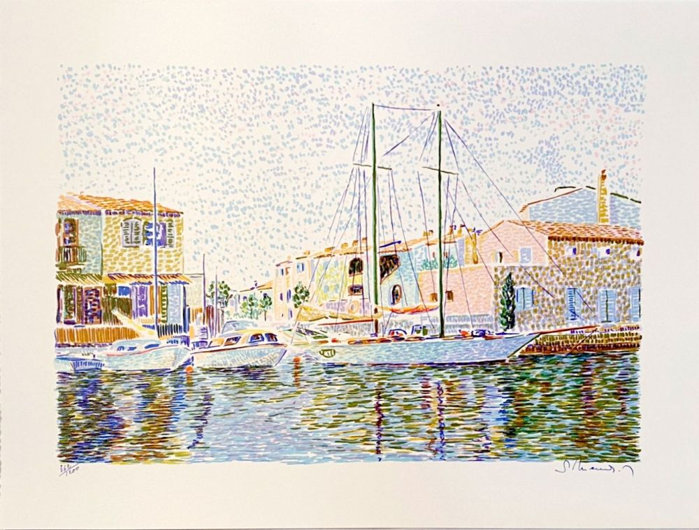 Lithographie Mendjisky - Port Grimaud