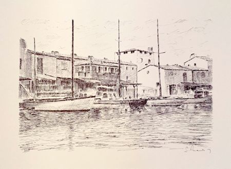 Lithographie Mendjisky - Port Grimaud