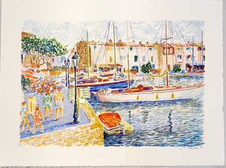 Lithographie Mendjisky - Port Grimaud