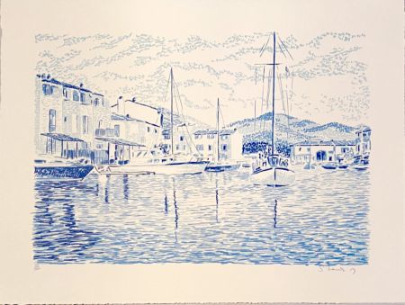 Lithographie Mendjisky - Port Grimaud