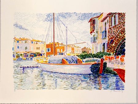 Lithographie Mendjisky - Port Grimaud