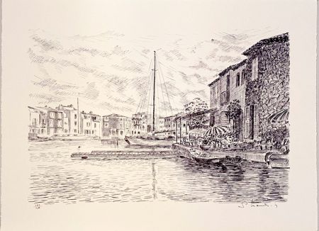 Lithographie Mendjisky - Port Grimaud