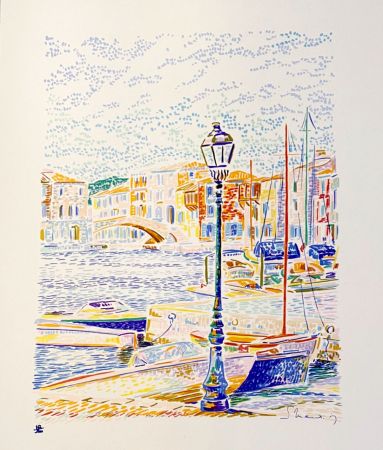 Lithographie Mendjisky - Port Grimaud