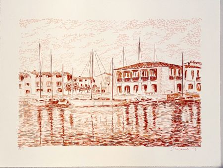 Lithographie Mendjisky - Port Grimaud