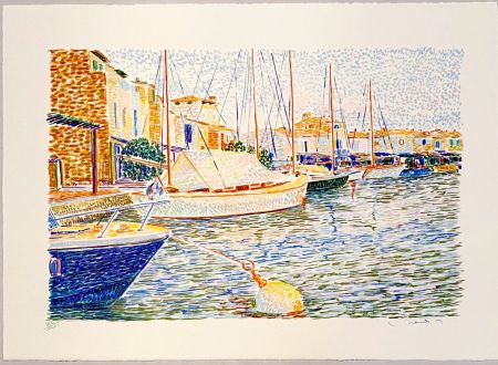 Lithographie Mendjisky - Port Grimaud