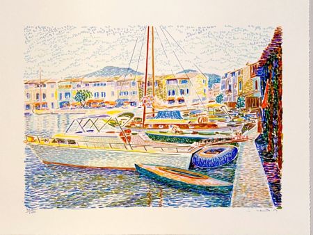 Lithographie Mendjisky - Port Grimaud