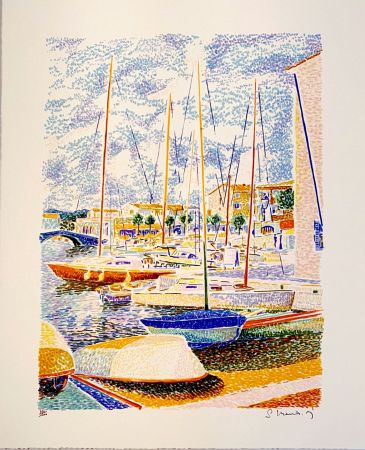 Lithographie Mendjisky - Port Grimaud