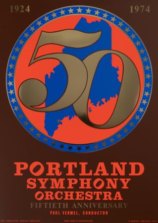 Sérigraphie Indiana - Portland Symphony Orchestra, 50th Anniversary, 1974