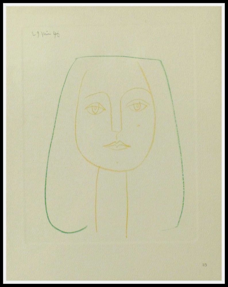 Pochoir Picasso (After) - PORTRAIT