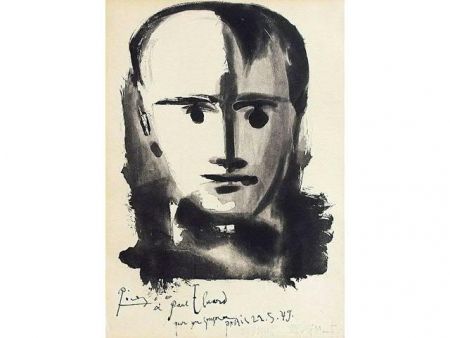 Aquatinte Picasso - PORTRAIT D HOMME A LA MECHE 