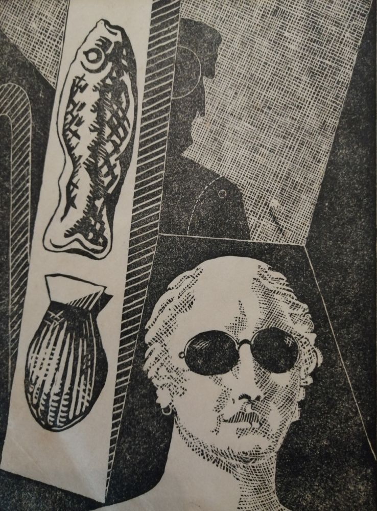 Gravure Sur Bois De Chirico - Portrait d'Apollinaire