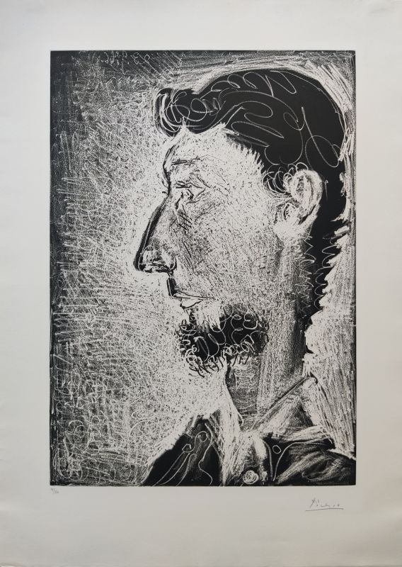 Eau-Forte Et Aquatinte Picasso - Portrait de Piero Crommelynck II 