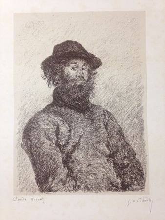 Lithographie Monet - Portrait de Poly